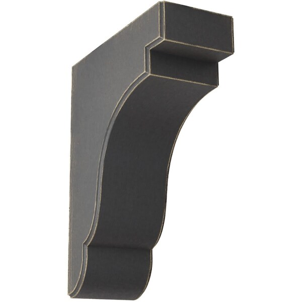 Ekena Millwork 3 1/2"W x 8 1/2"D x 11"H Bedford Wood Vintage Decor Bracket, Black BKTWD04X09X11BEBL - main